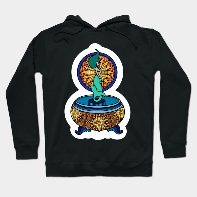 Mermaid Music Box Hoodie by astroashleeart